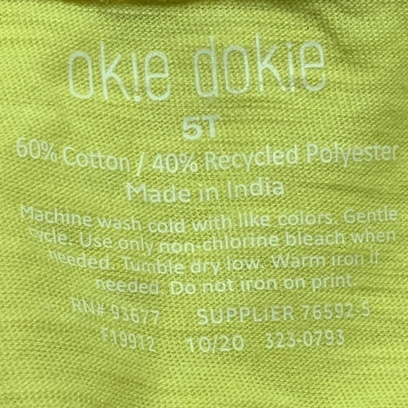 Boys Okie Dokie Graphic Crewneck T-Shirt 5T - Picture 3 of 6